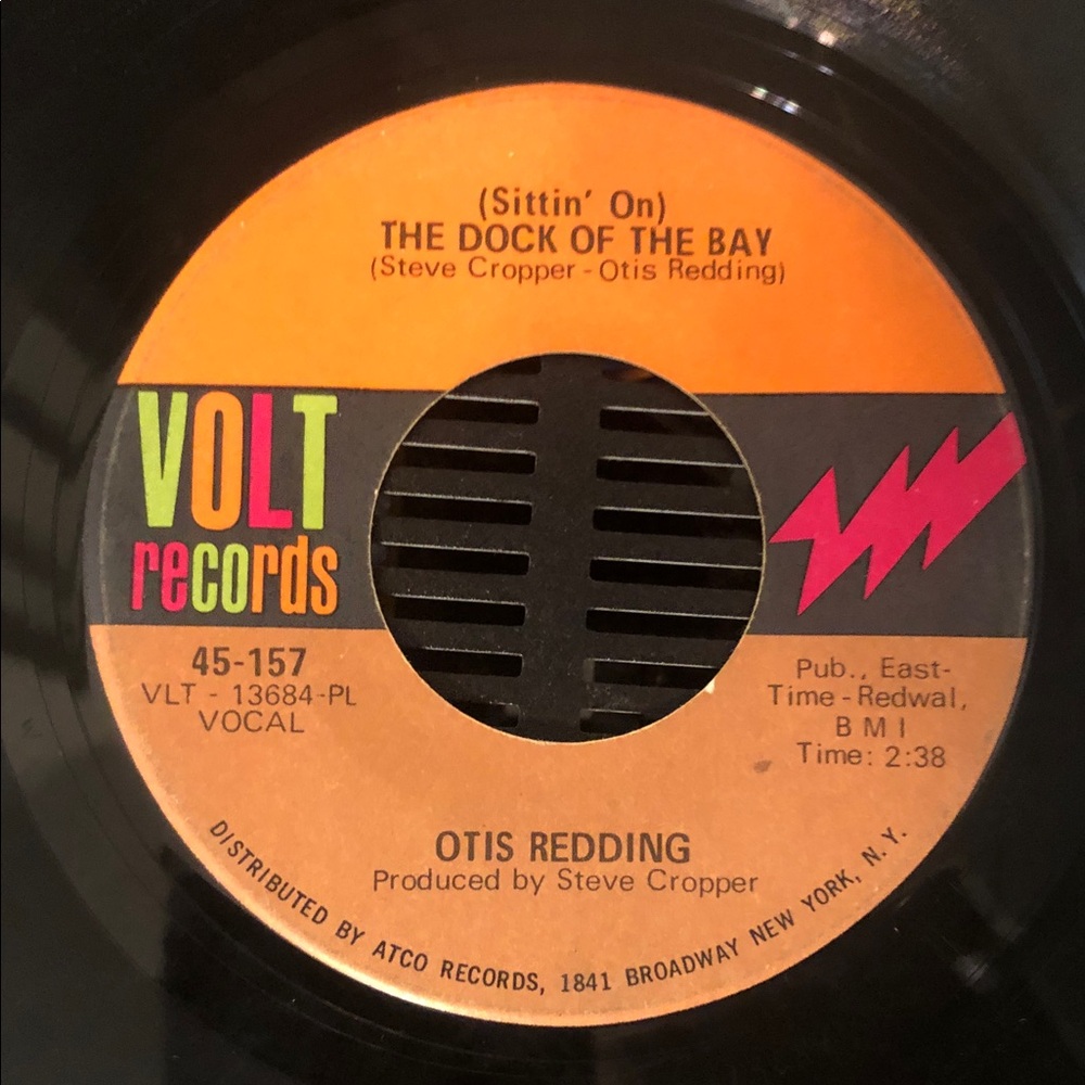 Otis Redding 'Vinyl 45 The Dock of the Bay/ Sweet Lorene tree